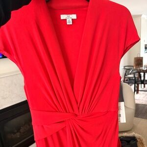 Red, Full Length Evening Dress